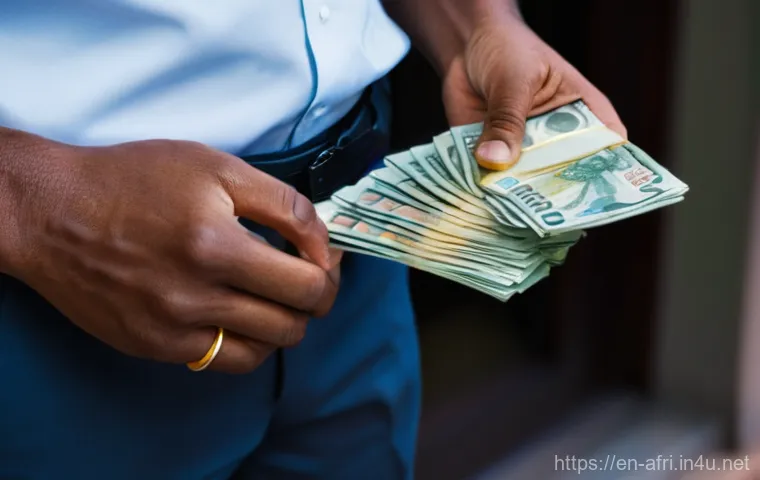 중앙아프리카 공화국 환전 및 통화 정보 - **Traveler's ATM Predicament:** A medium shot of a solo adult traveler (male or female, dressed casu... 중앙아프리카 공화국 환전 및 통화 정보 - **Traveler's ATM Predicament:** A medium shot of a solo adult traveler (male or female, dressed casu...
